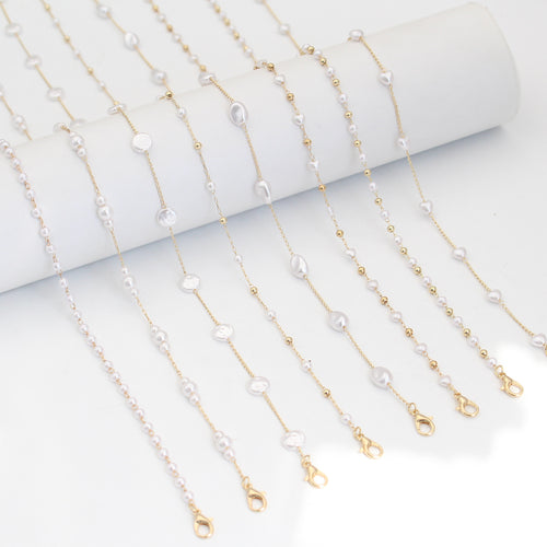 Pearl-Accented Eyewear Chain Bowlift