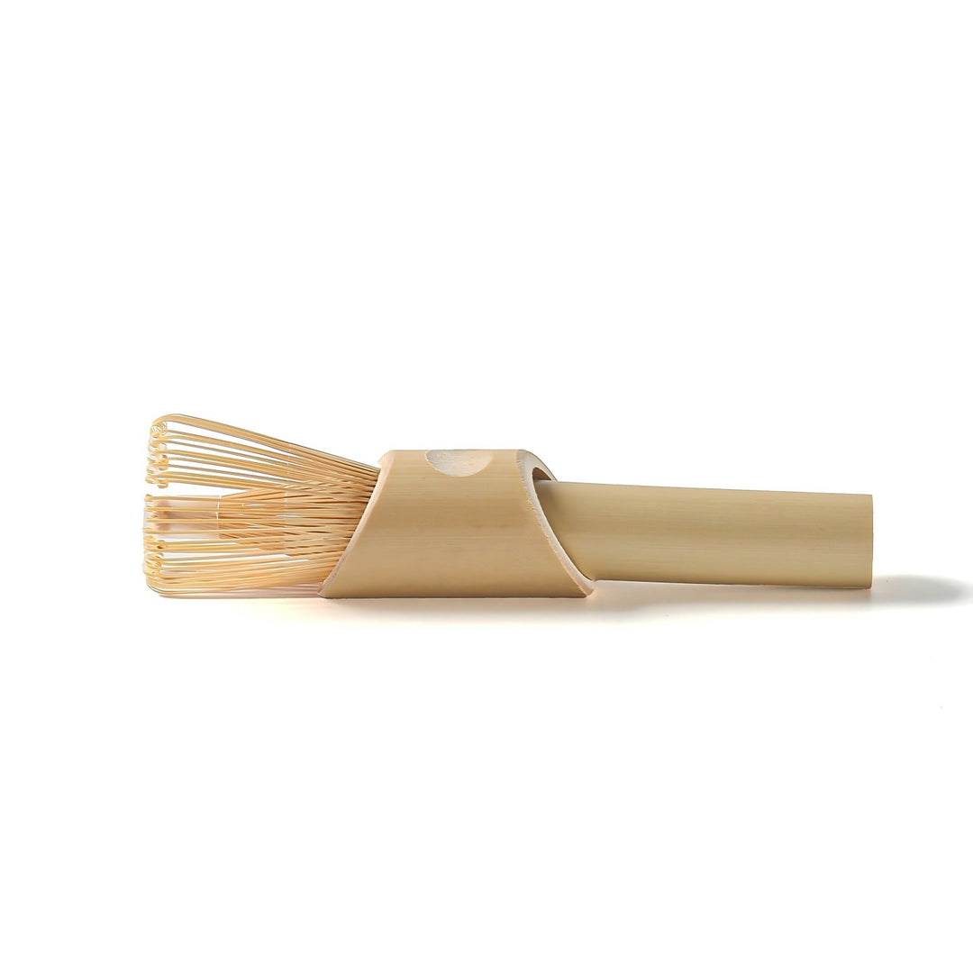 Traditional Japanese-Style Ceramic Matcha Tea Set With Bamboo Chasen Whisk Porcelain Matcha Bowl Brass Chashaku Scoop And Ceramic Whisk Holder