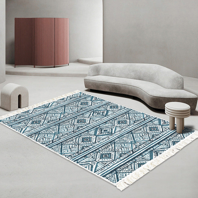 Decorative Geometric Pattern Area Rug Bowlift