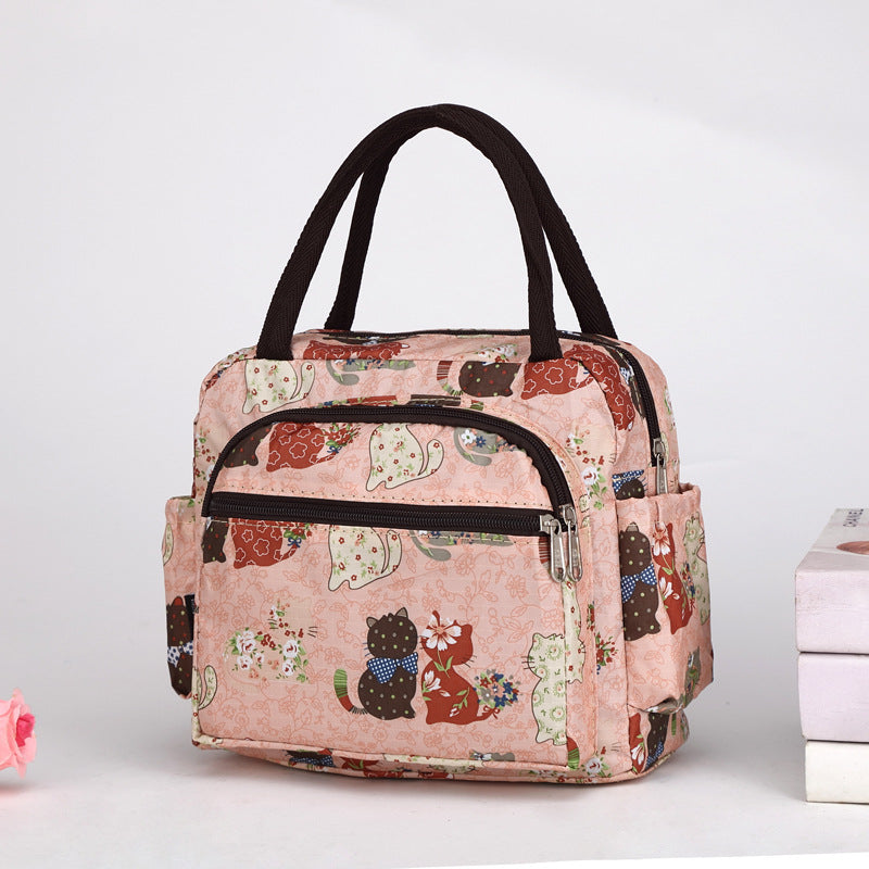 Cute Cat Print Handbag Bowlift