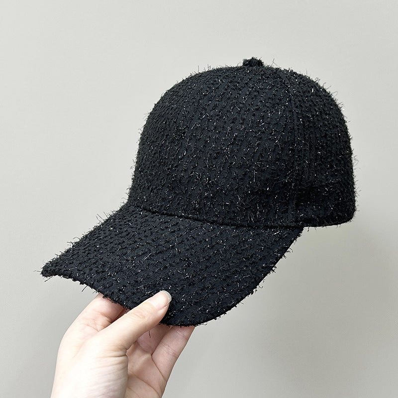 Women's Textured Fabric Baseball Cap Bowlift 1784083631
