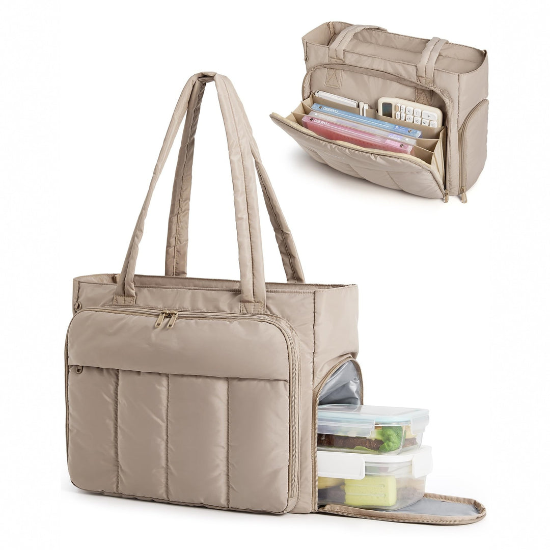 Insulated lunch bag with practical compartment system Bowlift