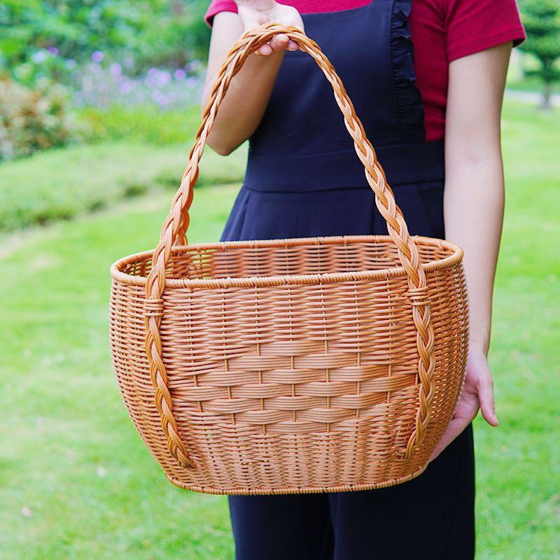 Handcrafted Woven Storage Basket Bowlift
