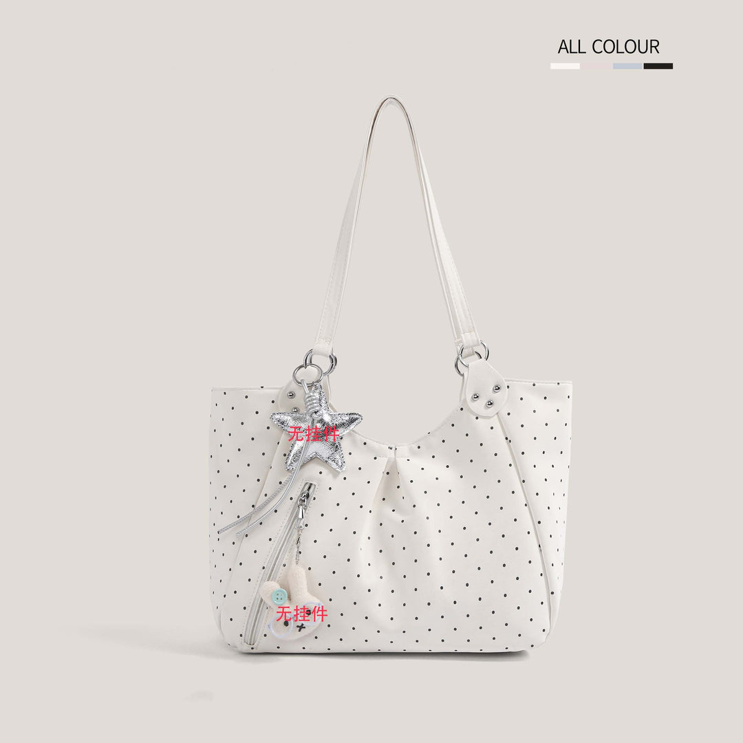 Casual Polka Dot Tote Bowlift