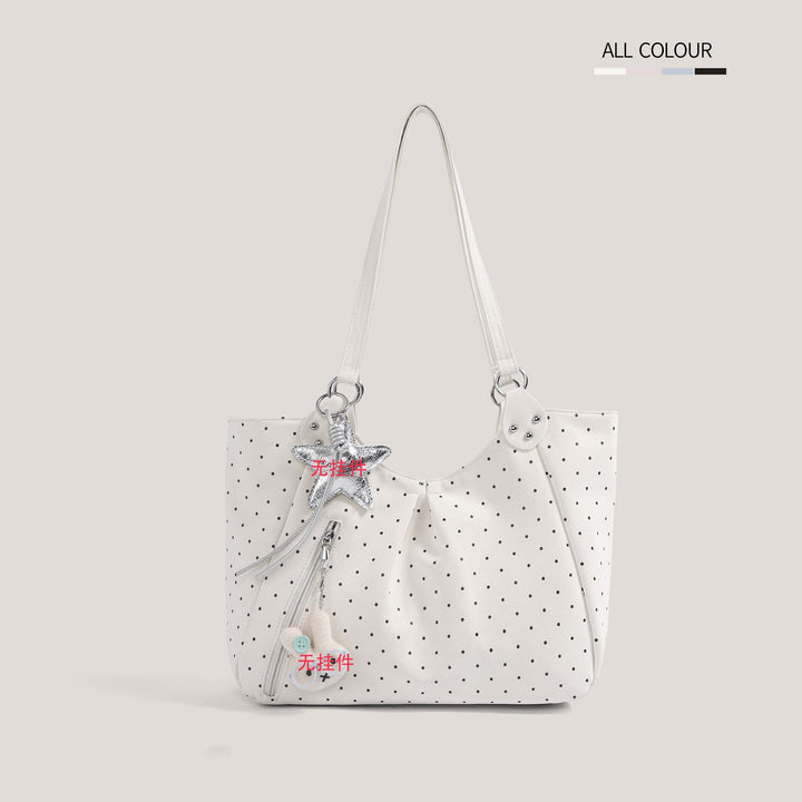 Casual Polka Dot Tote Bowlift