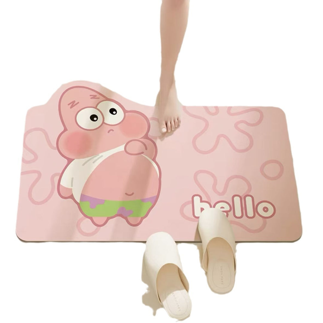 Cartoon Character Themed Bath Mat Bowlift