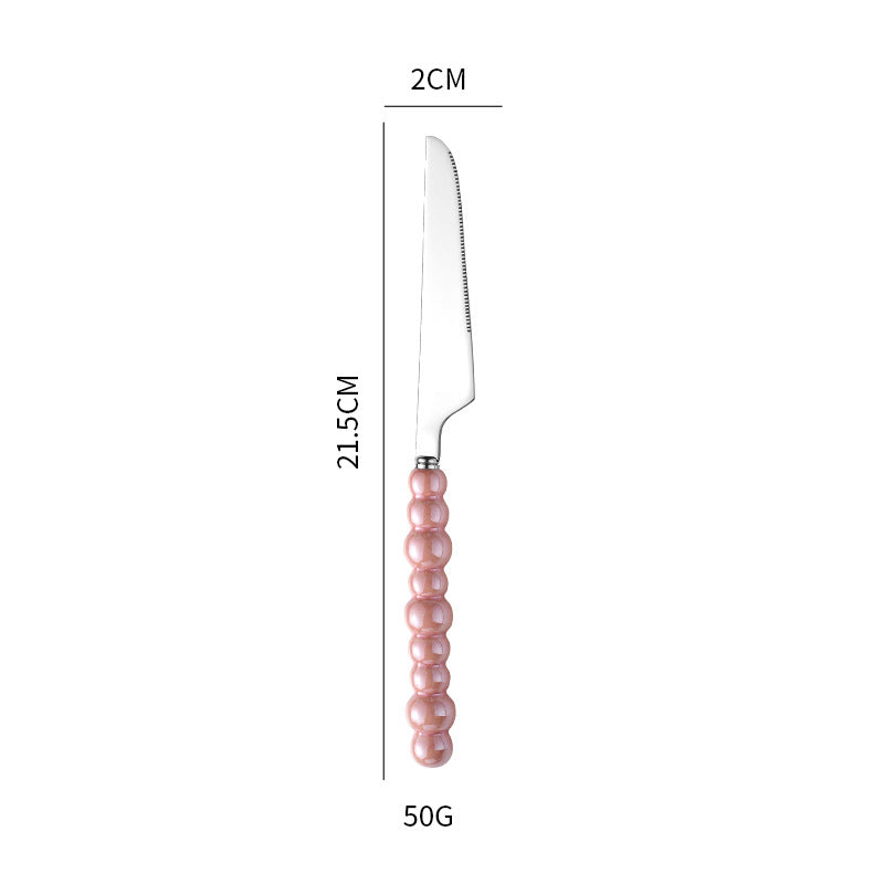 Elegant finger food fork with non-slip handle Bowlift