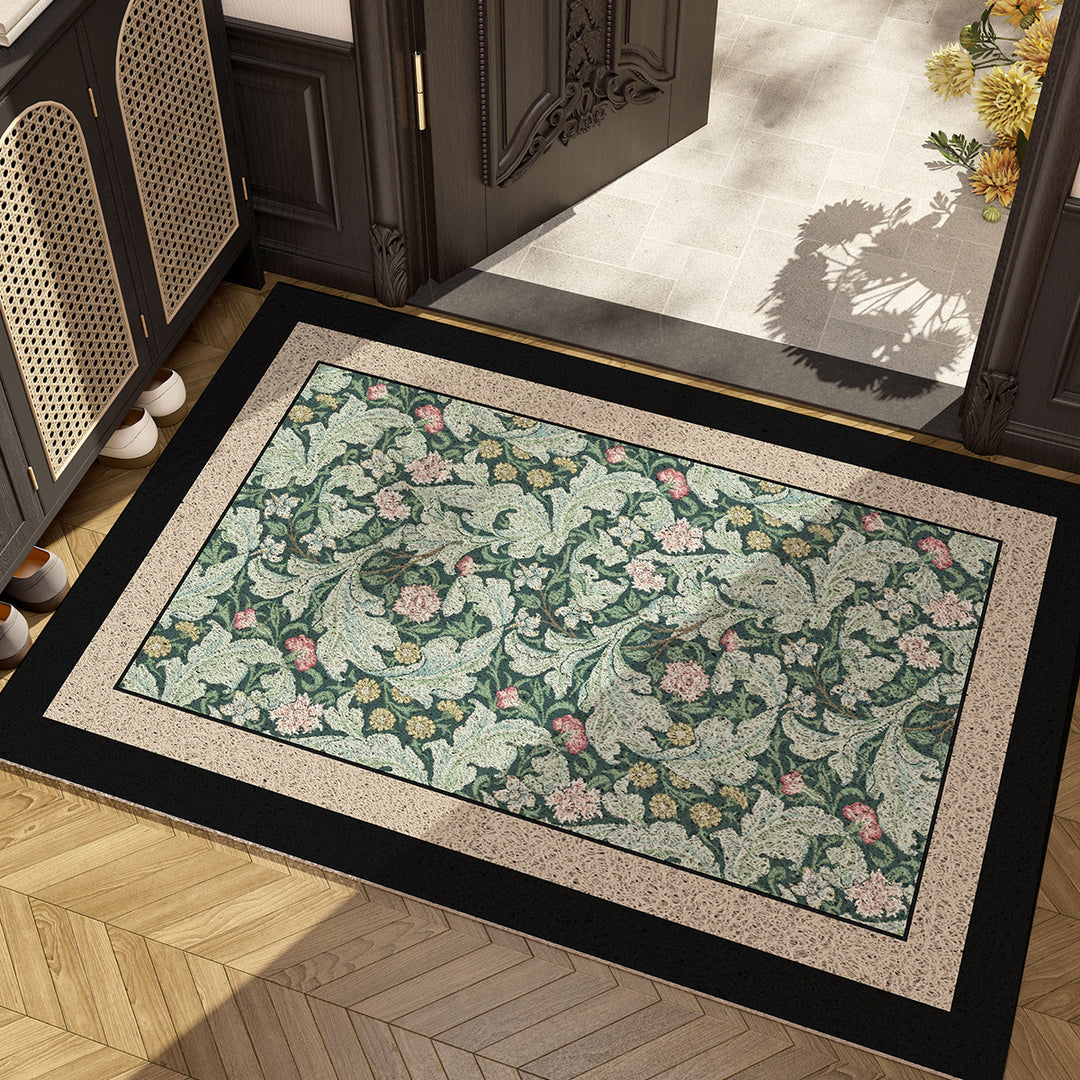 Floral Pattern Area Rug Bowlift