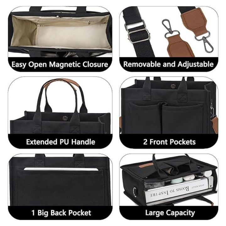 Elegant tote bag with practical compartments Bowlift