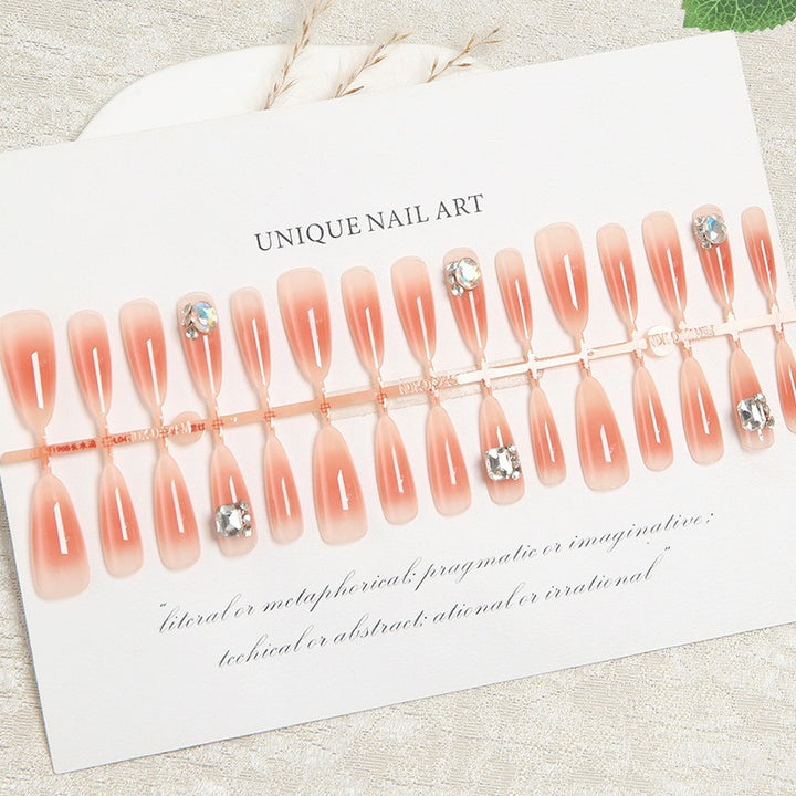 Artificial nail set with elegant crystalline accents Bowlift