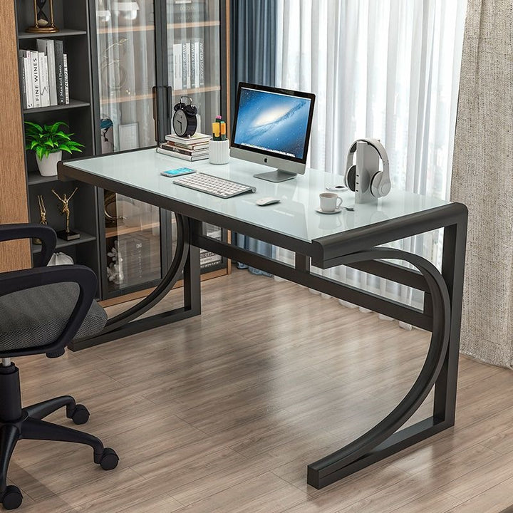 Modern Glass Desk Bowlift