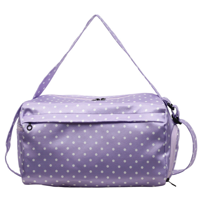 Stylish Polka Dot Travel Duffle Bag Bowlift