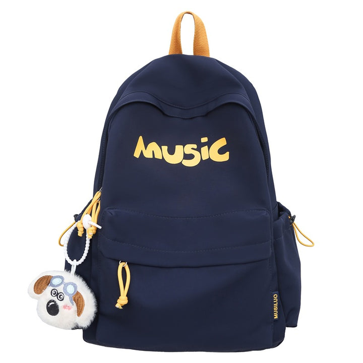 Music-Themed Casual Backpack Bowlift