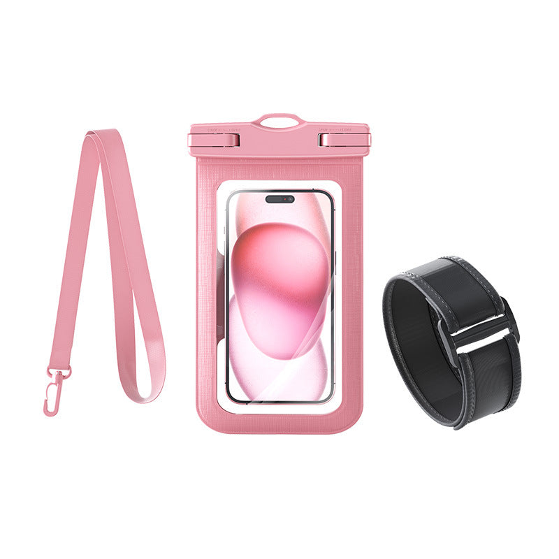 Waterproof smartphone case with adjustable carrying strap Bowlift
