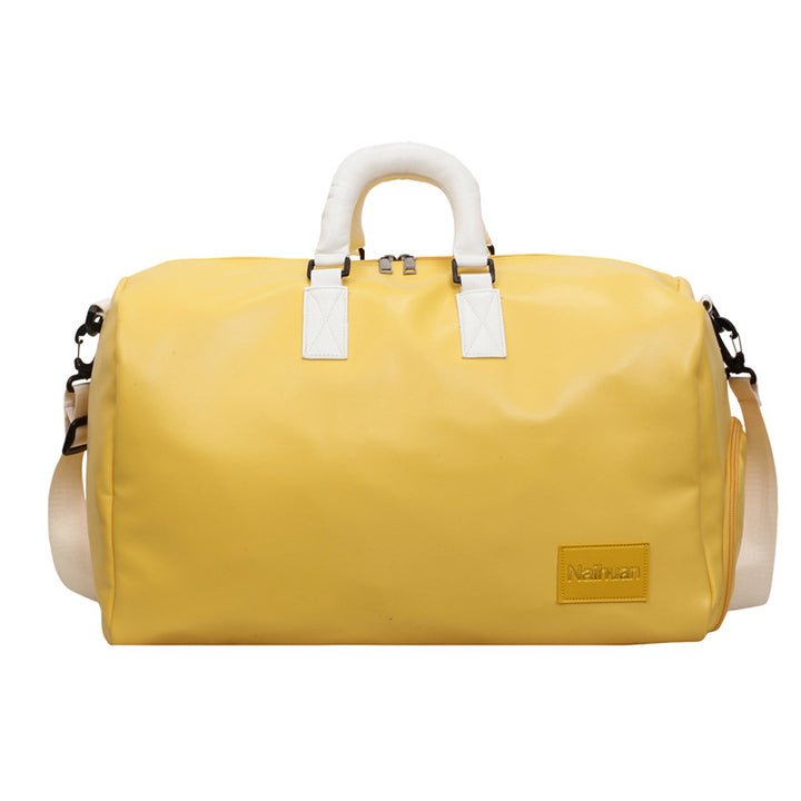 Premium Leather Travel Duffel Bag