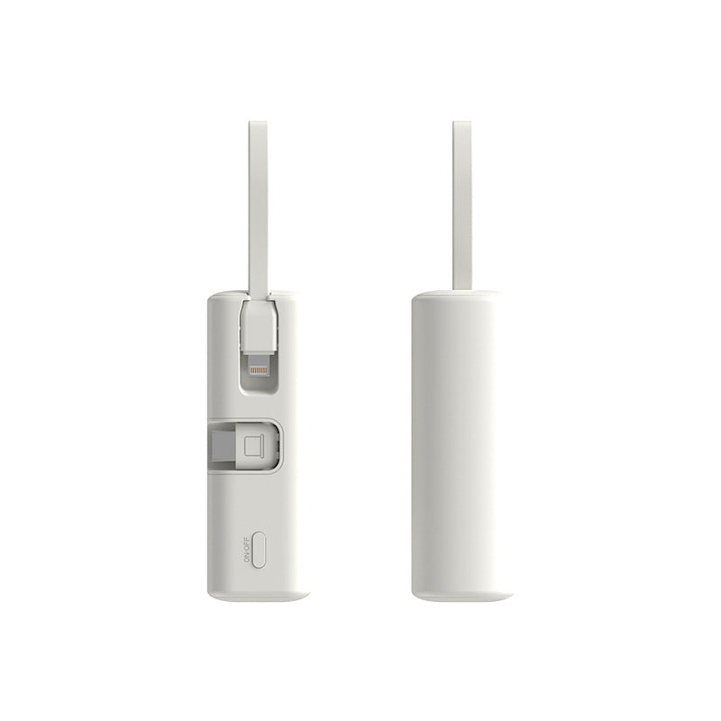 Portable power bank with integrated charging cable and fast charging function Bowlift