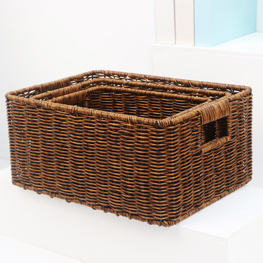 Rectangular Woven Storage Box Bowlift