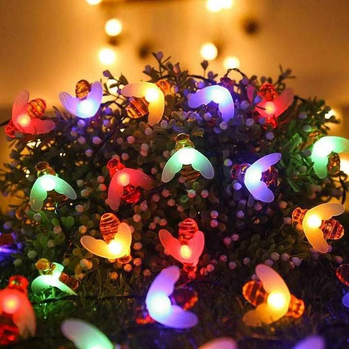 Decorative Bee Solar String Lights Bowlift
