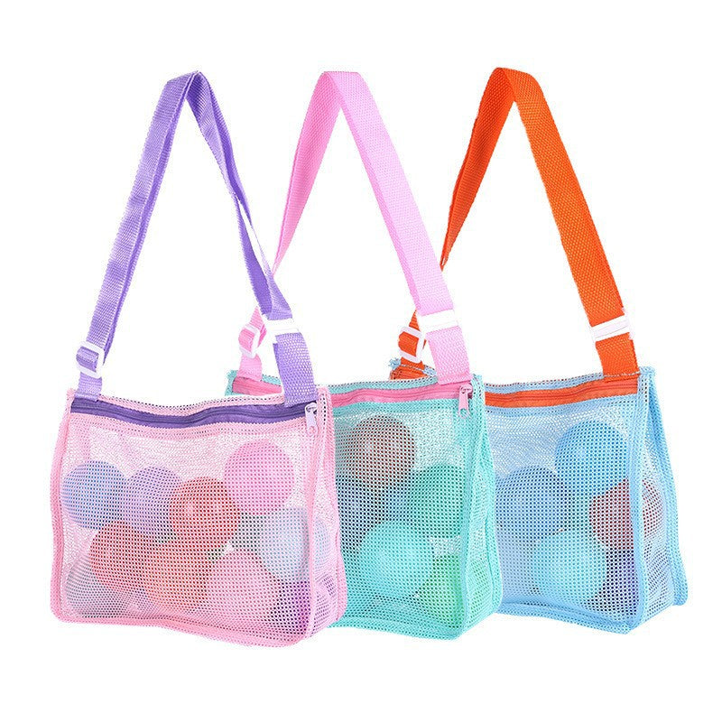 Versatile Beach Bag In Airy Mesh Design Bowlift