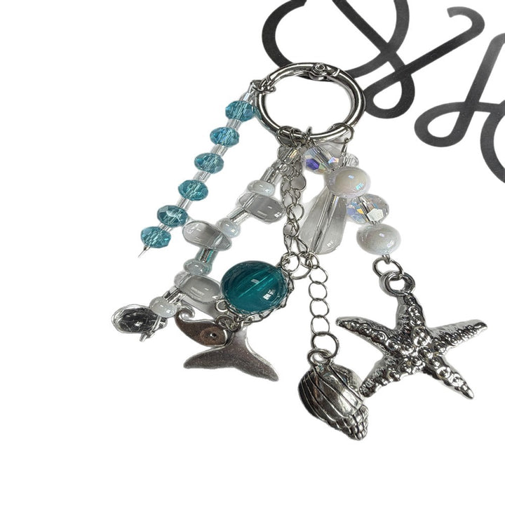 Decorative Beach-Themed Charm Keychain Bowlift
