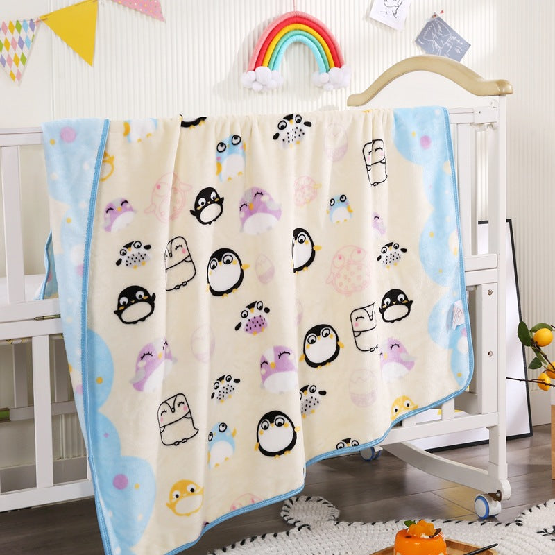 Children's Cartoon Character Fleece Blanket Bowlift