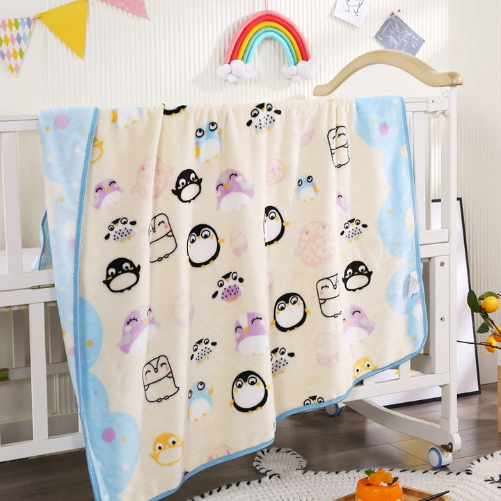 Children's Cartoon Character Fleece Blanket Bowlift