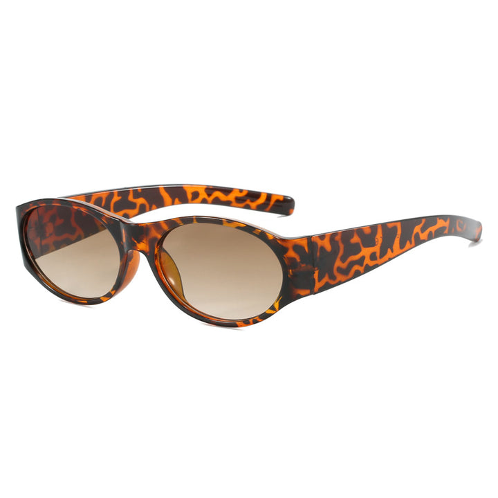 Women's fashionable sunglasses with elegant, oval design and UV protection Bowlift