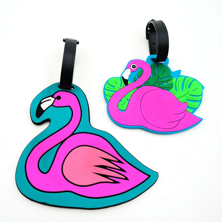 Fun Flamingo-Shaped Luggage Tag Bowlift