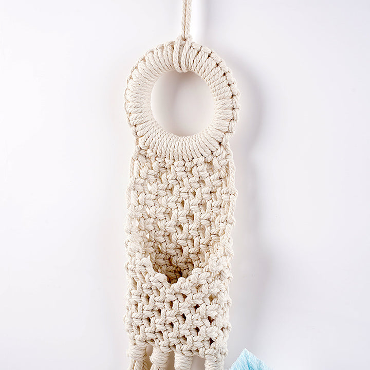 Macramé Wall Pocket Organizer Bowlift