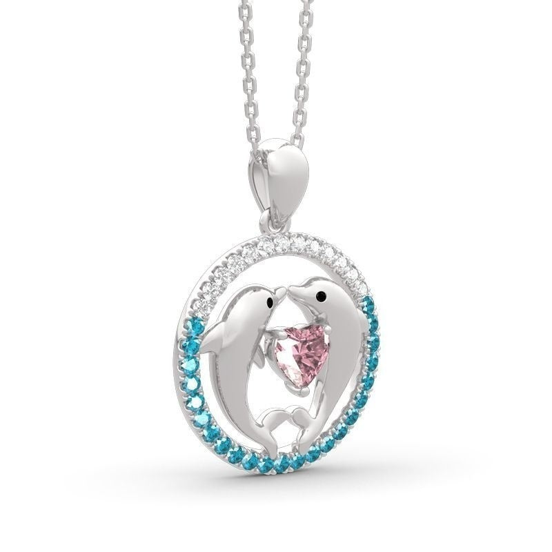 Dolphin Heart Pendant Bowlift