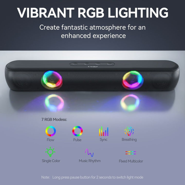 Bluetooth Speaker with RGB Lighting Bowlift
