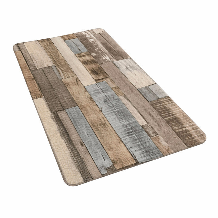Rustic Wood Pattern Runner Mat Bowlift