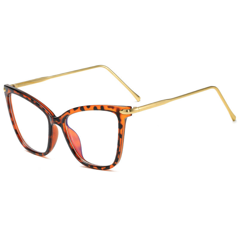 Women Cat-Eye Glasses with filigree Metal Frame Bowlift