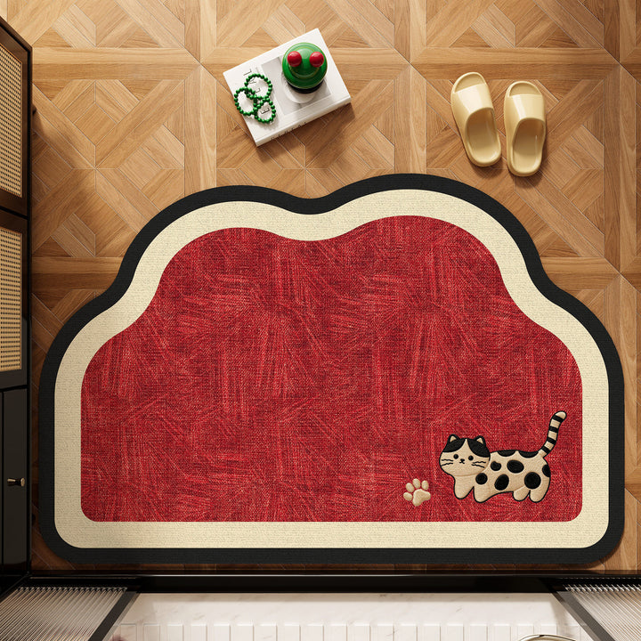 Cute Pet-Themed Bath Mat Bowlift