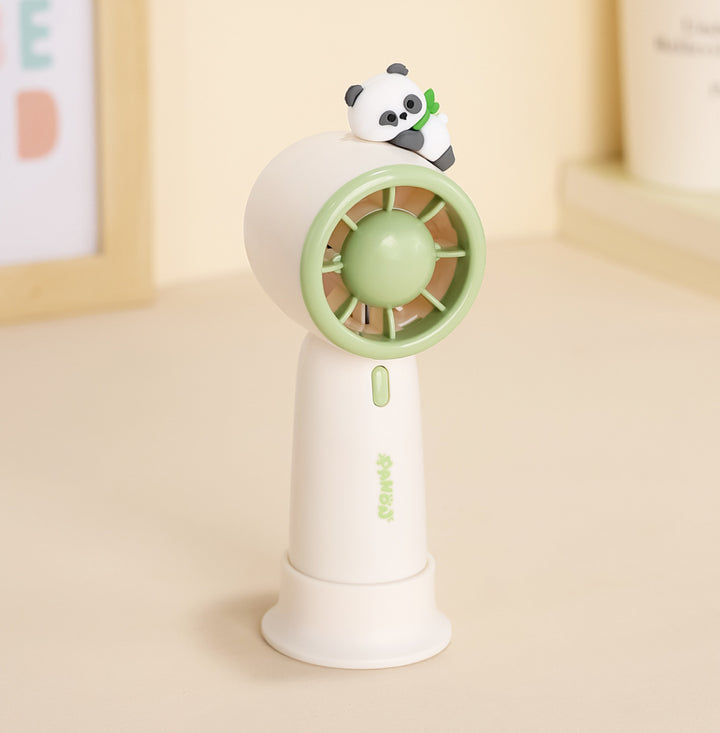 Cute Portable Handheld Fan with Cartoon Character Bowlift