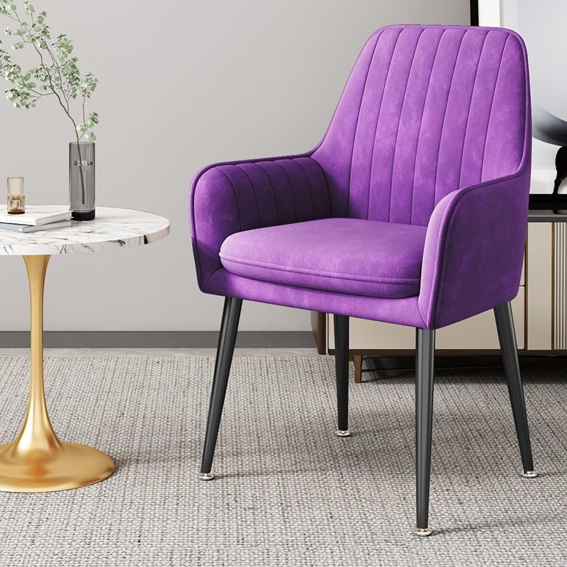 Modern Accent Chair with Gold Legs Bowlift