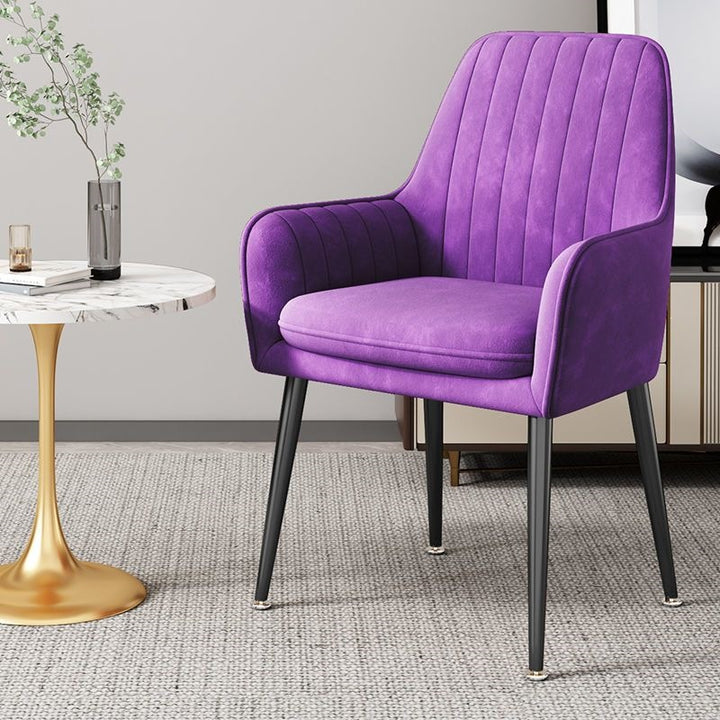 Modern Accent Chair with Gold Legs Bowlift