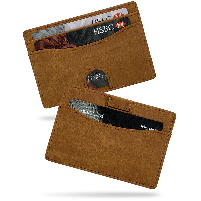RFID-Blocking Leather Cardholder Bowlift