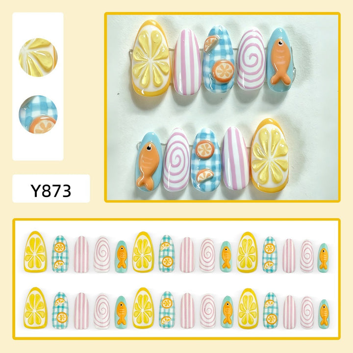 Fruit-designed artificial nails Bowlift