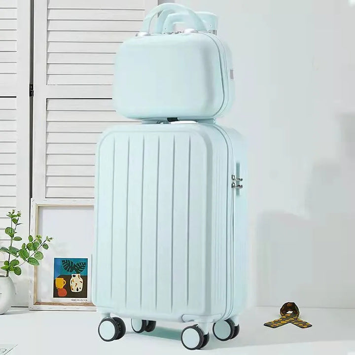 Stylish Luggage Set with Convertible Satchel Bowlift