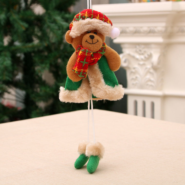 Decorative Plush Christmas Bear Ornament Bowlift