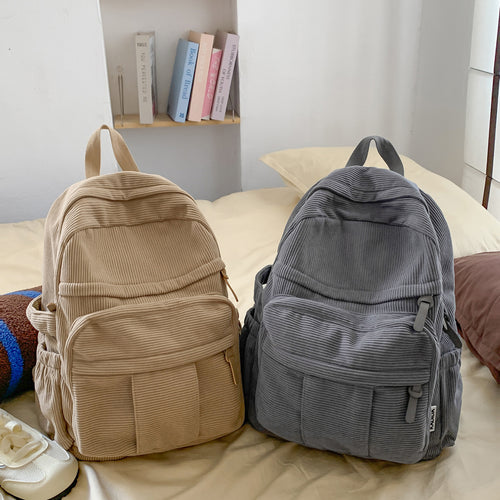 Textured Multi-Pocket Backpack Bowlift