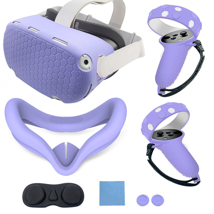 VR-Accessory-Set with Ergonomic Mount and Protection for Controller Bowlift