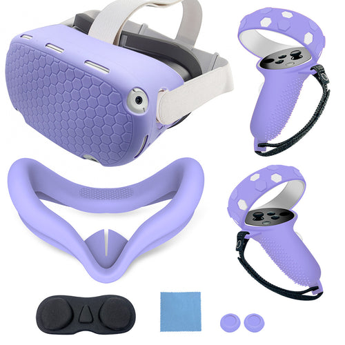 VR-Accessory-Set with Ergonomic Mount and Protection for Controller Bowlift