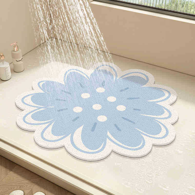 Floral Design Bath Mat Bowlift