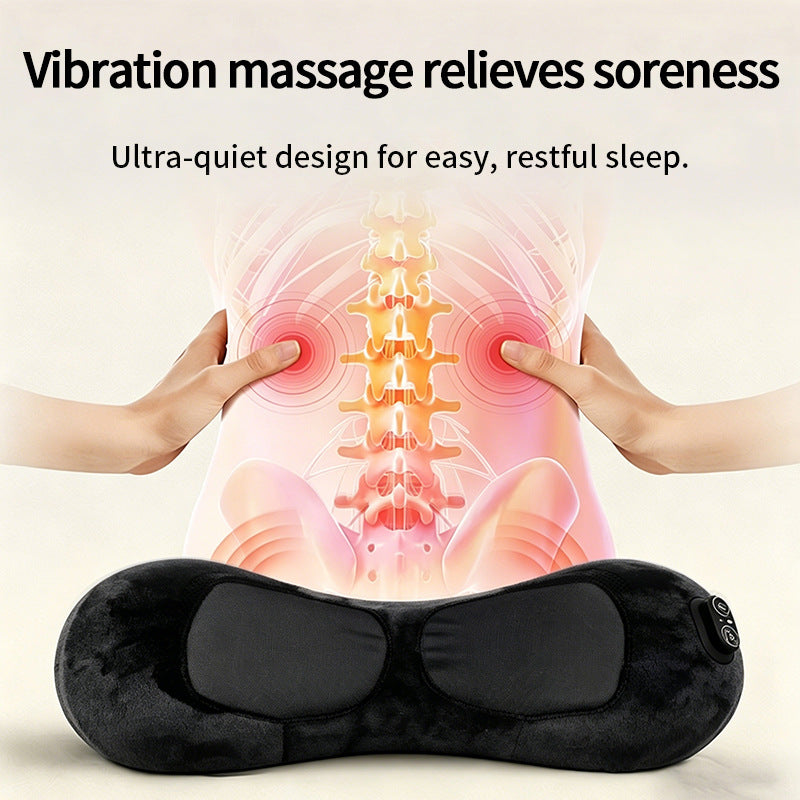 Ergonomic Heating and Massage Pillow Bowlift