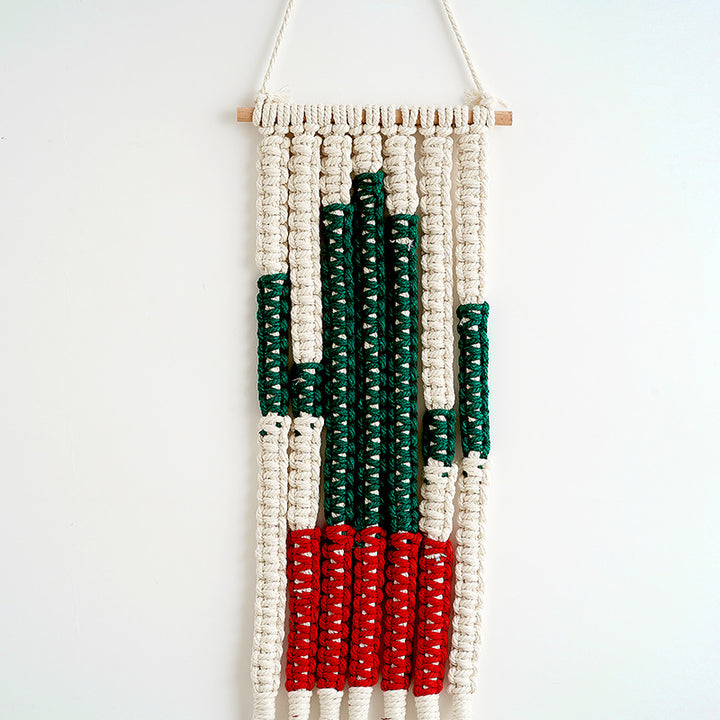 Macramé Desert Cactus Wall Hanging Decor Bowlift