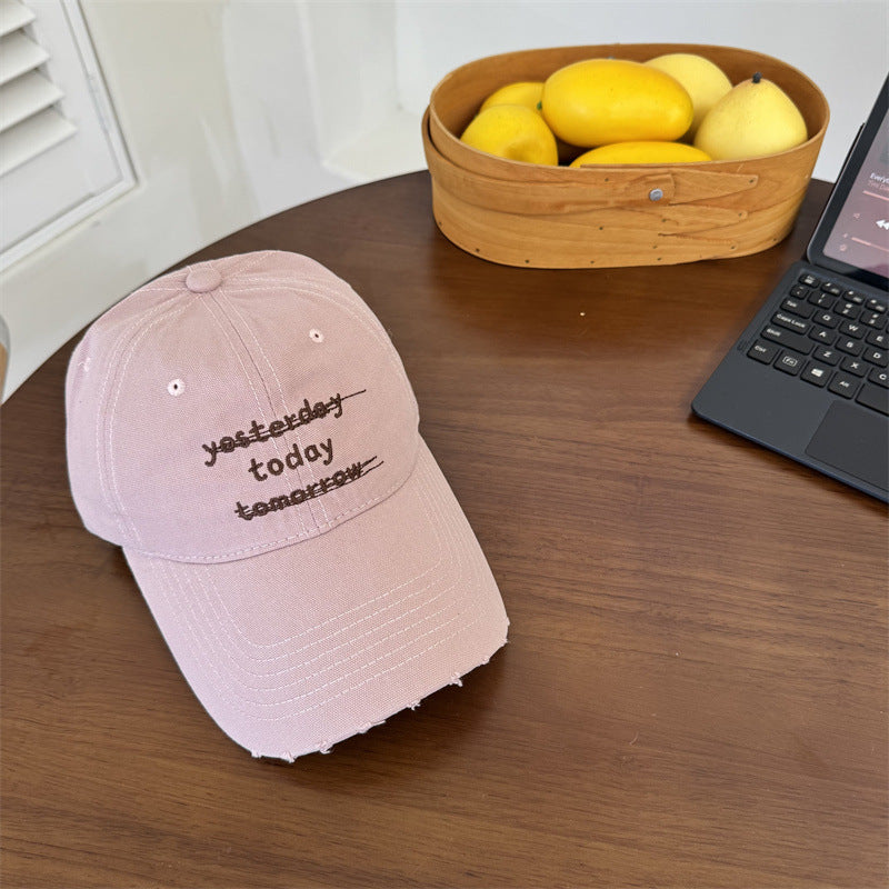 Women's Distressed Graphic Cap Bowlift