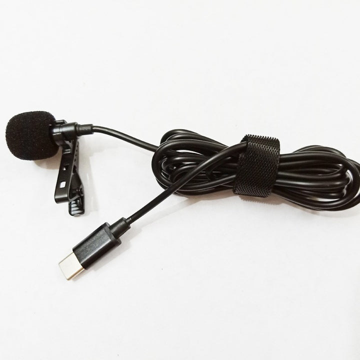 Lavalier microphone with flexible clip Bowlift
