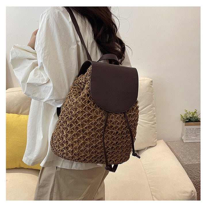 Handcrafted Backpack Made of Woven Natural Material Bowlift